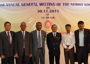 The Governor of Arunachal Pradesh, Shri JP Rajkhowa during the 23rd NERIST (North Eastern Regional Institute of Science and Technology) Society Meeting at NERIST, Nirjuli on 30th November 2015.